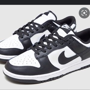 Womens Nike Low Dunk in Black and White